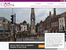Tablet Screenshot of optimaproperty.com